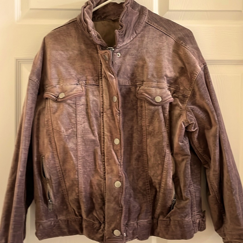 Brushed velour jacket